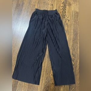 COS Black Pleated Wide-Leg Pants